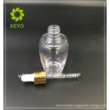 Cosmetic plastic bottles 2oz dropper container for packing